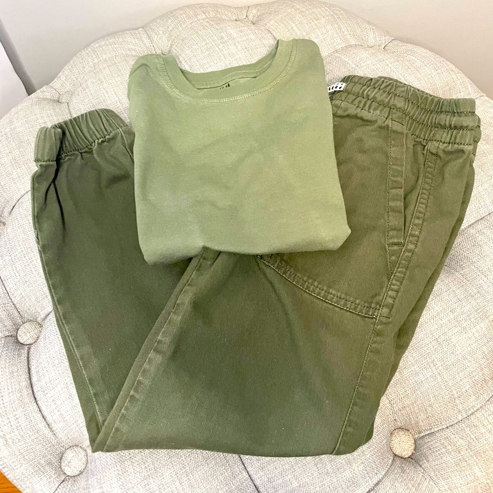 H&M Boys Set - Pants Size 6 - Shirt Size 5-6